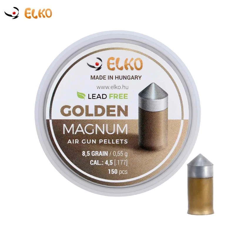 Śrut stalowy, bezołowiowy, teflonowy Elko Golden Magnum 4,5 mm, 75 szt. 0,55 g