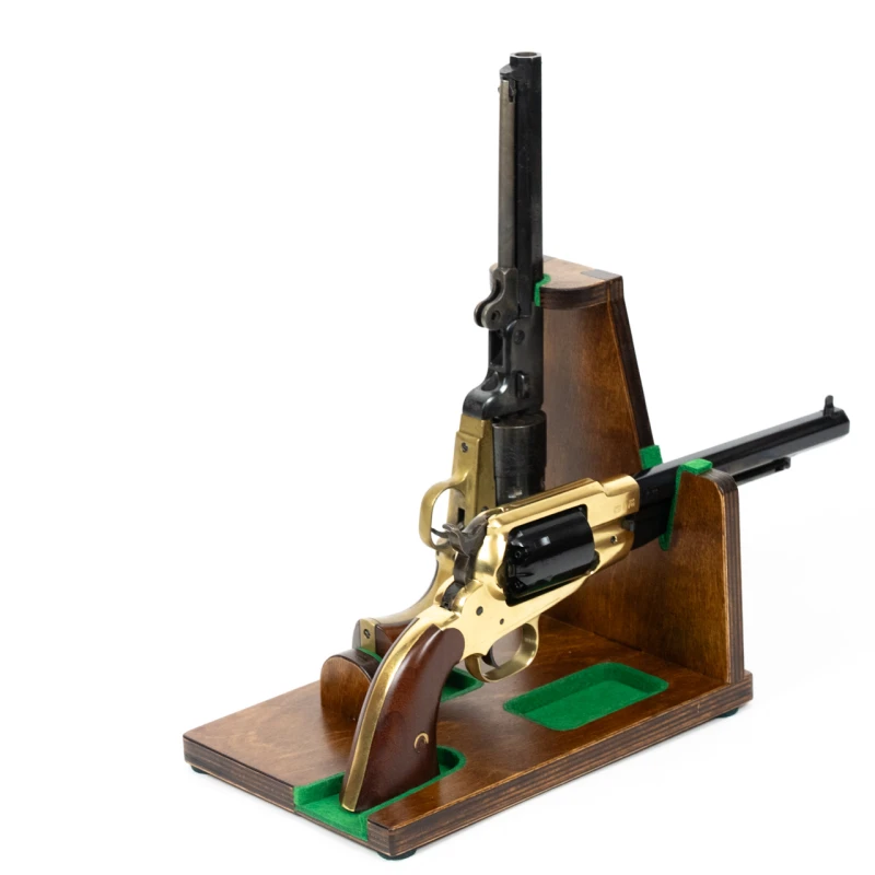 Stojak do ładowania rewolwera czarnoprochowego, ekspozytor brązowy No.7