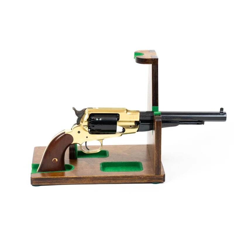 Stojak do ładowania rewolwera czarnoprochowego, ekspozytor brązowy No.7