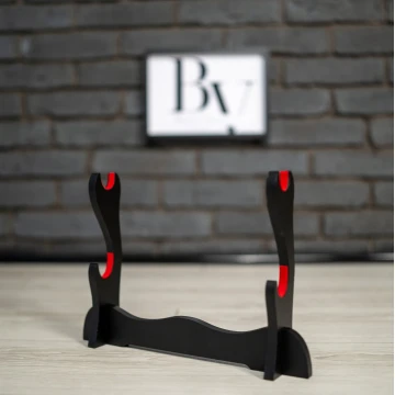 Stojak PREMIUM dwupozycyjny na katany, wakizashi i inne dwa miecze