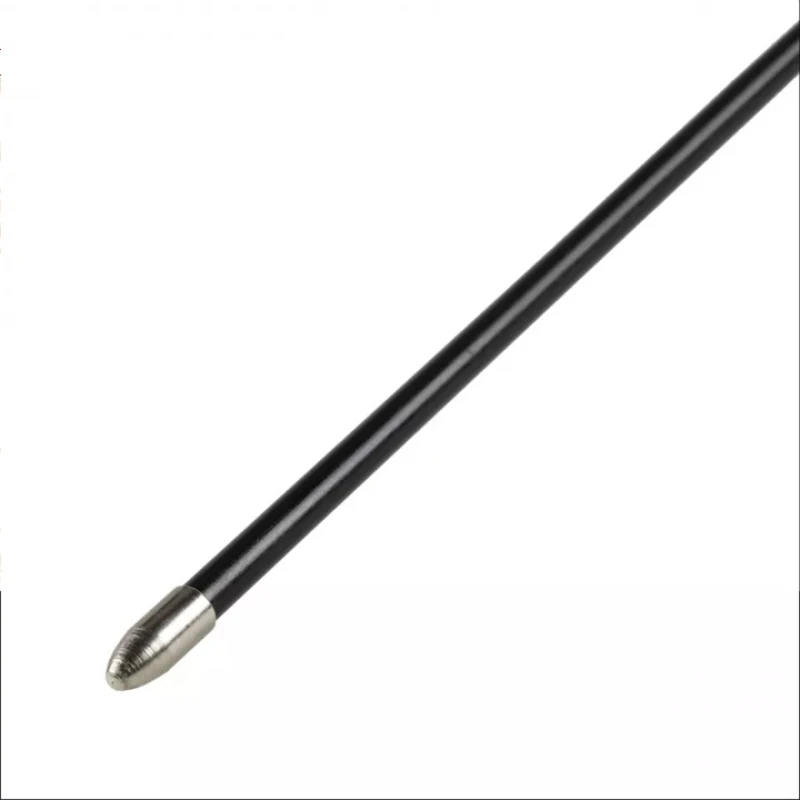 Strzała Poe Lang z włókna szklanego 30" 5 sztuk, grot tarczowy gładki czarna 