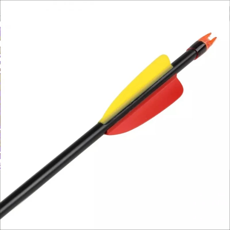 Strzała Poe Lang z włókna szklanego 30" 5 sztuk, grot tarczowy gładki czarna 