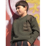 Sweter dziecięcy wojskowy - militarny, zielony