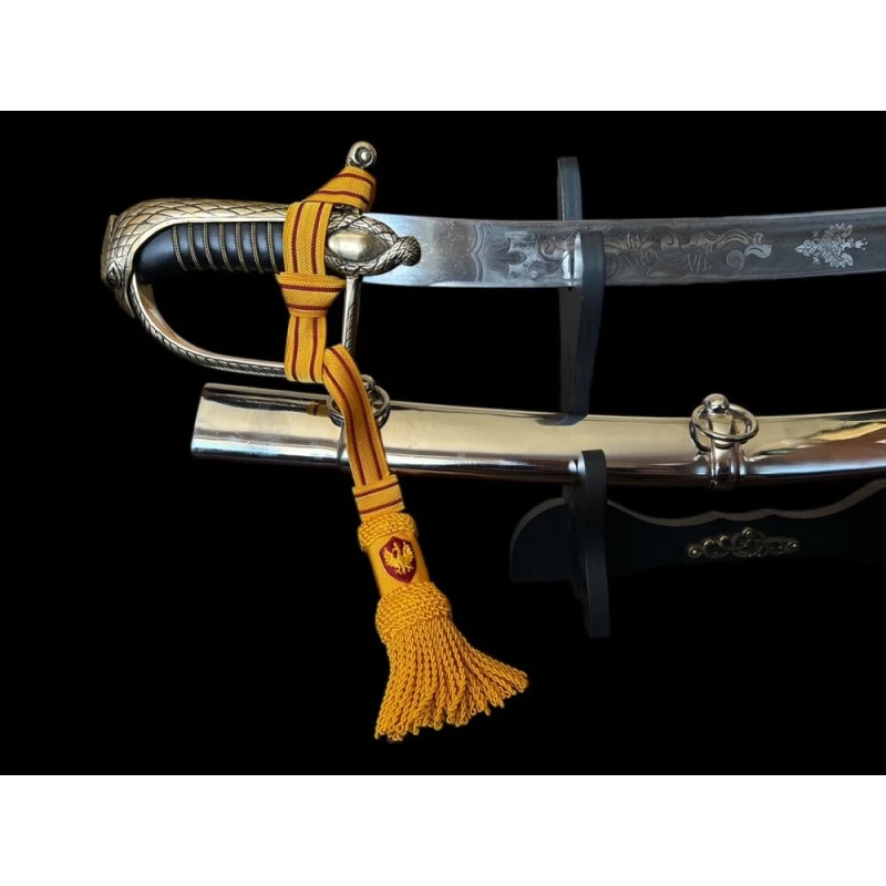 Szabla oficerska WZ 1921 z pochwą grawer "Bóg Honor Ojczyzna" z temblakiem