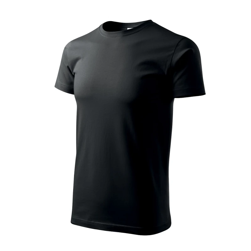 T-shirt koszulka czarna Basic 129 Single Jersey, 100% bawełna black