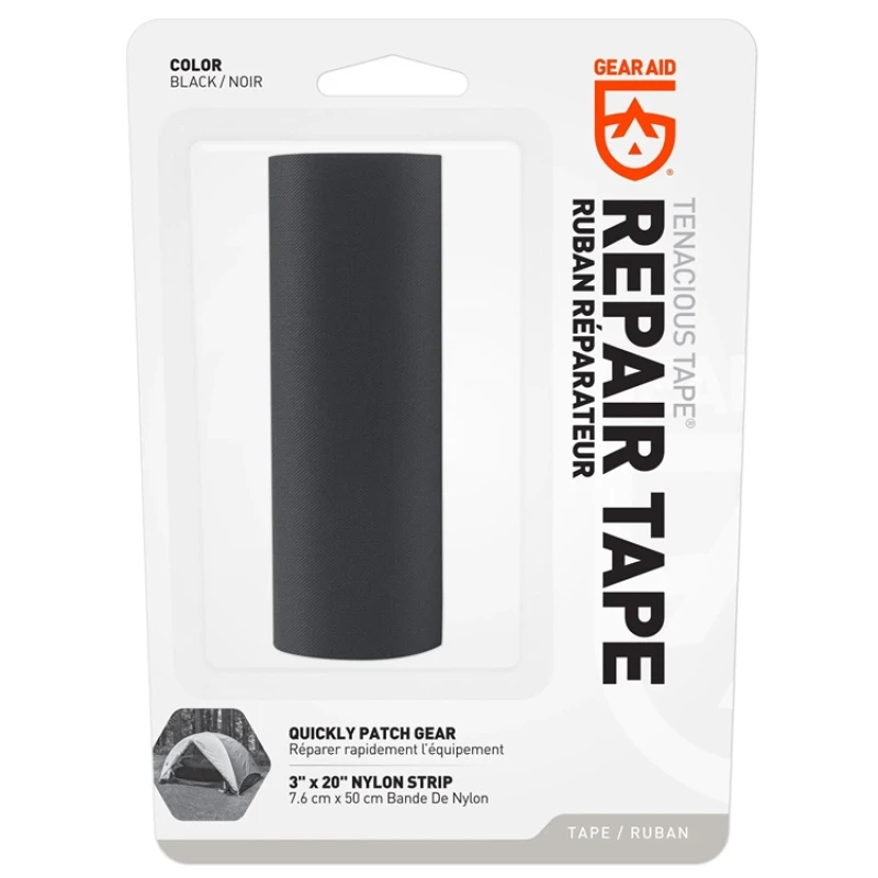 Taśma naprawcza Gear Aid Tenacious Tape Repair Nylon - Black do namiotów, kurtek