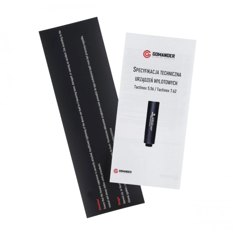 Tłumik do broni Gomander Tactinox QD-LOCK S 5,56 M26x1,5 kal. .222Rem .223Rem . 22-250 Rem czarny