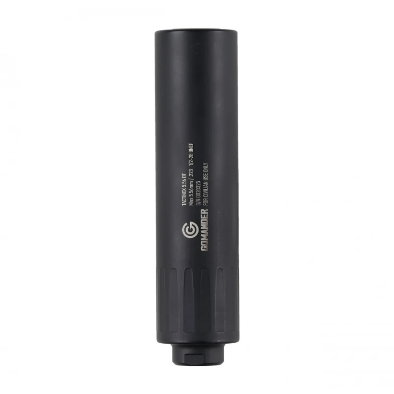 Tłumik do broni Gomander Tactinox DT 5,56 1/2-28 UNEF pasuje do wielu modeli AR15, Czarny