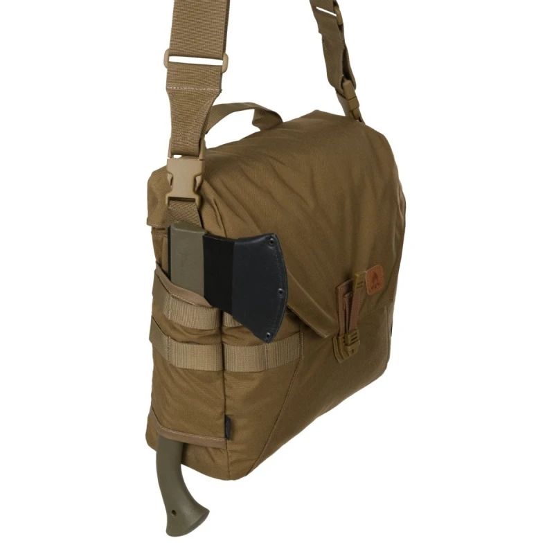 Torba Bushcraft Helikon Haversack® Cordura® czarny/zieleń, wyprzedaż