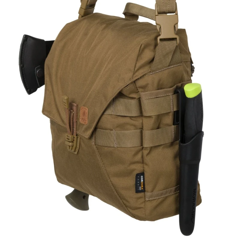 Torba Bushcraft Helikon Haversack® Cordura® czarny/zieleń, wyprzedaż