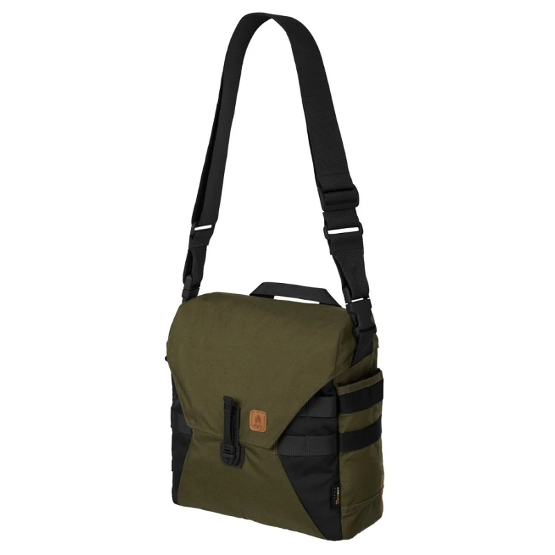 Torba Bushcraft Helikon Haversack® Cordura® czarny/zieleń, wyprzedaż