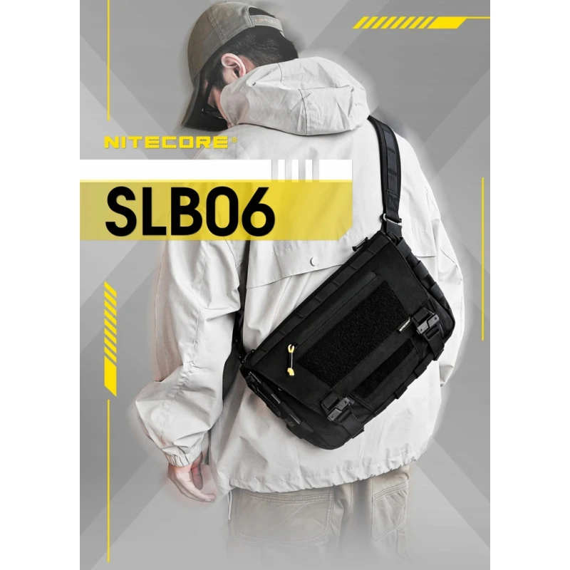 Torba na ramię z CORDURY Nitecore SLB06 7L, czarna