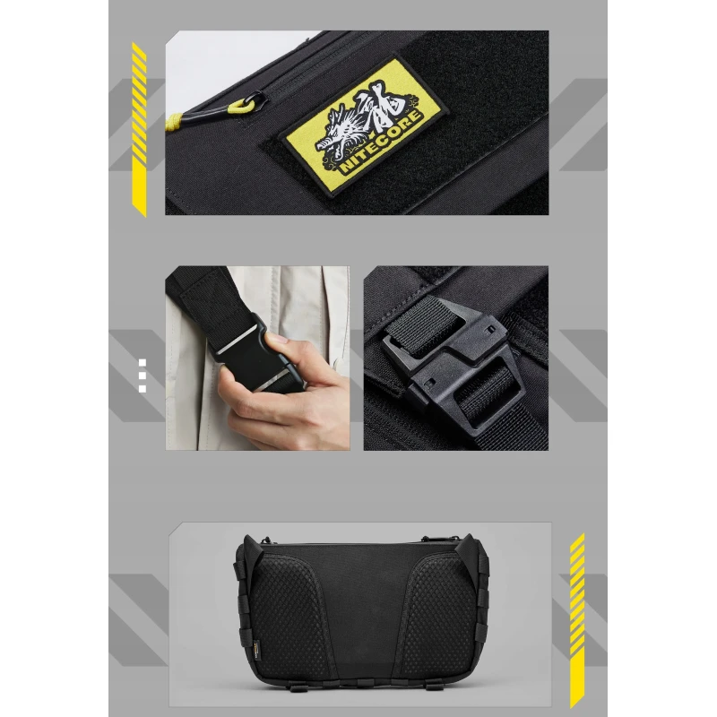 Torba na ramię z CORDURY Nitecore SLB06 7L, czarna