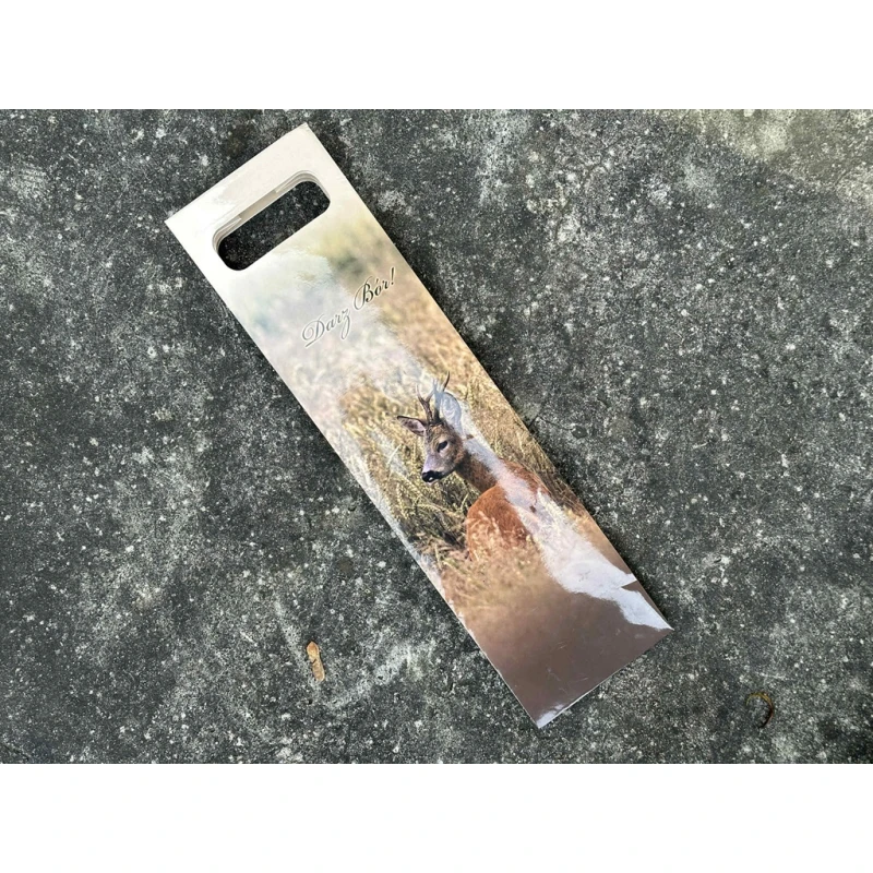 Torba prezentowa myśliwska koziołek na butelkę, wino 465x125x100
