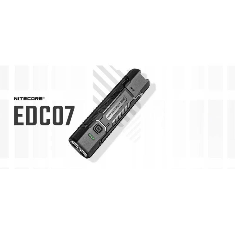 Ultrasmukła latarka ręczna Nitecore EDC07 MCT USB-C Desert Tan 1500 lm, 132 m