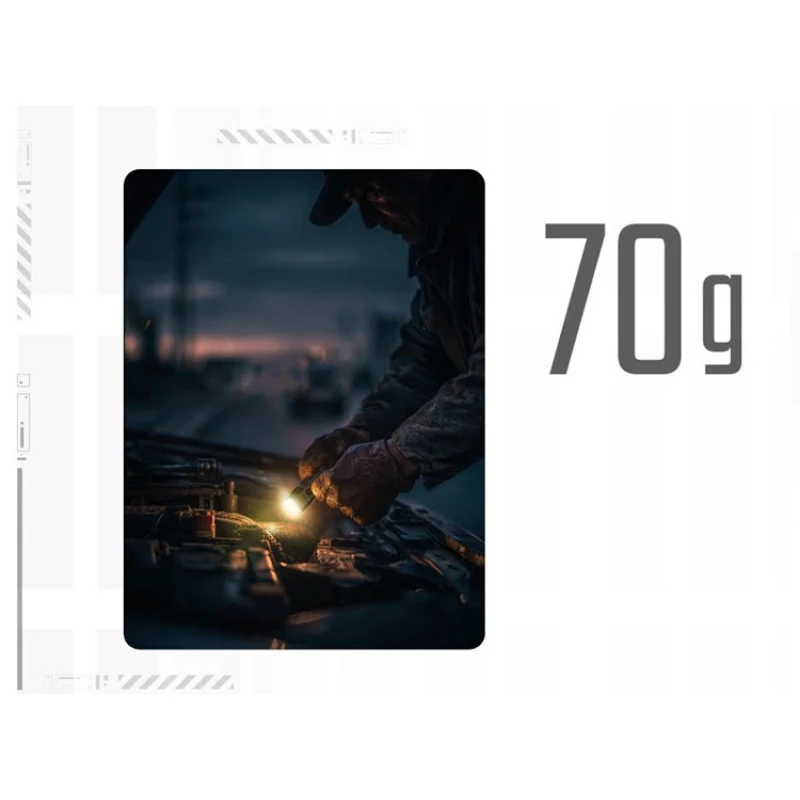 Ultrasmukła latarka ręczna Nitecore EDC07 MCT USB-C Desert Tan 1500 lm, 132 m