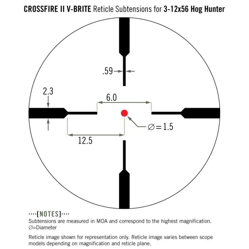 Luneta Vortex Crossfire II Hog Hunter 3-12x56 30mm AO V-brite