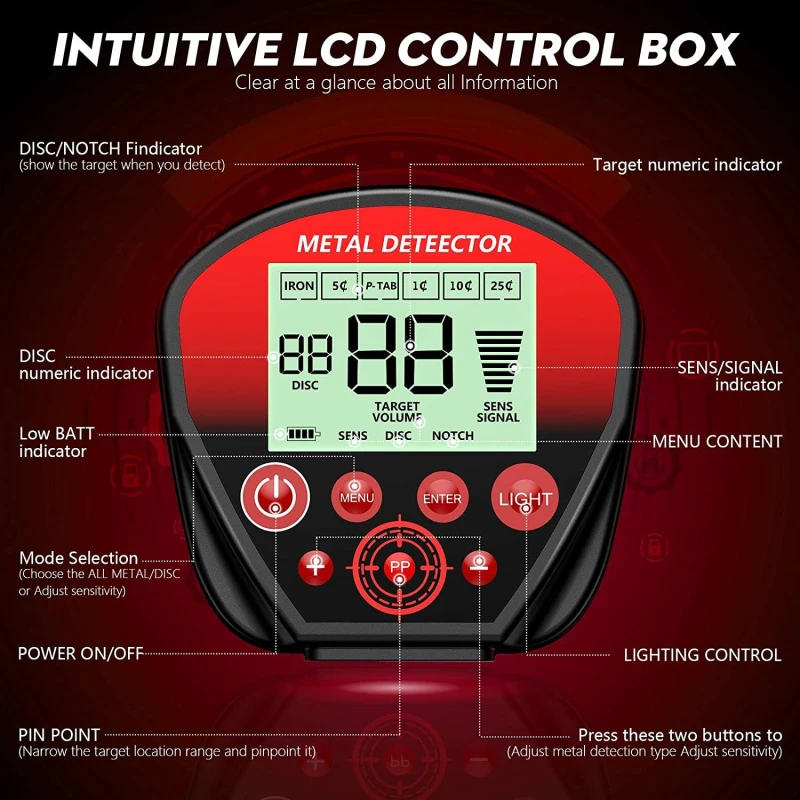 Wykrywacz metali dla początkujących Kraft&Dele KD10414 10" z rozróżnianiem metali