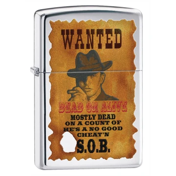 Zapalniczka Zippo Wanted, High Polish Chrome Z28289