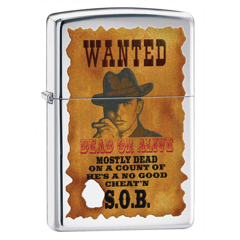 Zapalniczka Zippo Wanted, High Polish Chrome Z28289