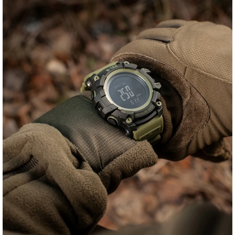 Zegarek taktyczny M-Tac Adventure barometr black/olive