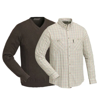 Zestaw Pinewood Koszula Indiana + sweter Finnveden, Wyprzedaż poekspozycyjna rozmiar M