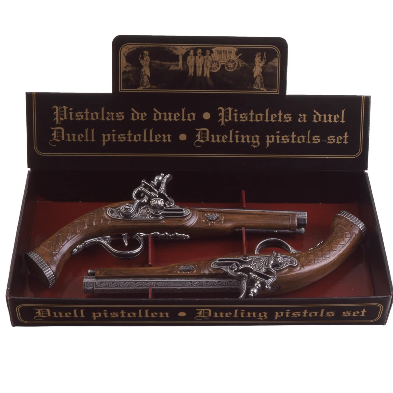 Zestaw replik - dwa pistolety skałkowe do pojedynku 1107-2