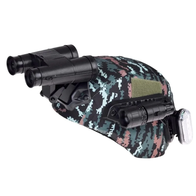 Zestaw żołnierza dla dzieci zabawka hełm, lornetka, działające walkie-talkie, latarka