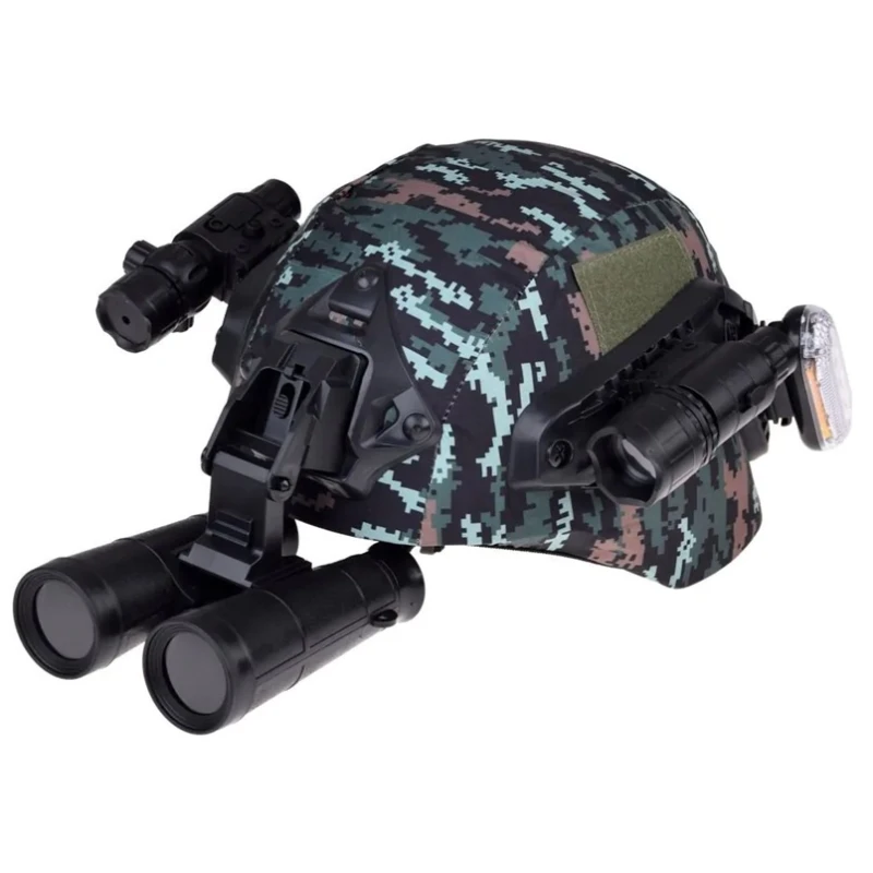 Zestaw żołnierza dla dzieci zabawka hełm, lornetka, działające walkie-talkie, latarka