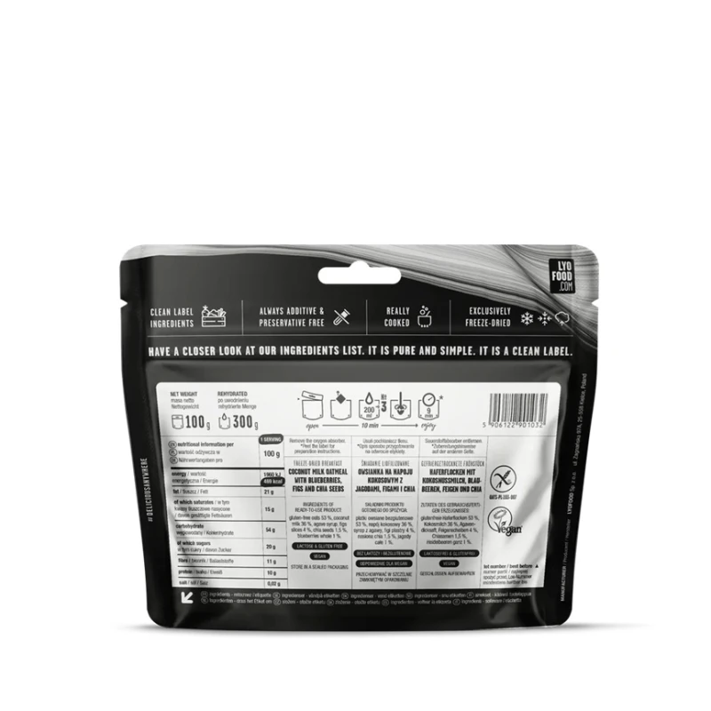 Żywność liofilizowana LYO Food Owsianka figowo-jagodowa 300g
