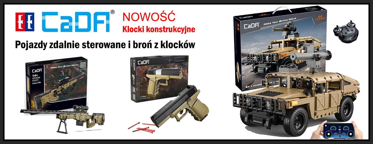 Klocki konstrukcyjne Cada - broń z klocków - pojazdy militarne